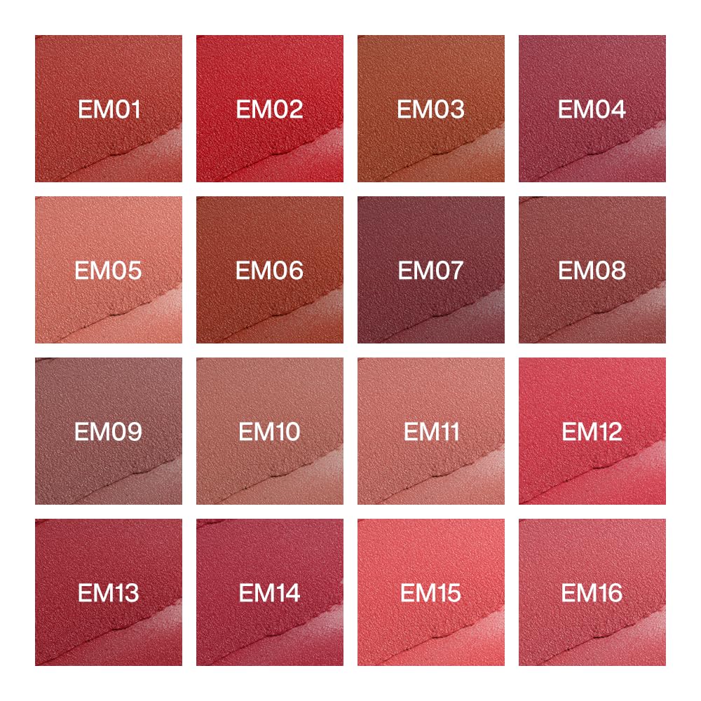 INTO YOU Matte Lipstick for Women, Matte Red Lipstick Long Lasting, Multi-Purpose for Lips and Cheek, Non-Stick Cup Not Fade Lip Stain Makeup Cosmetics Official Directly (EM10)