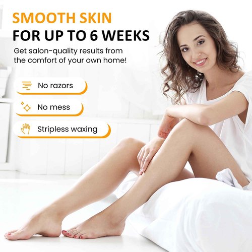 Sunvivi Hard Wax Beads for Hair Removal 2.5lb, Brazilian Bikini Hard Waxing Kit for Sensitive Skin, Perfect for Coarse Hair Full body Legs, Face and Underarms