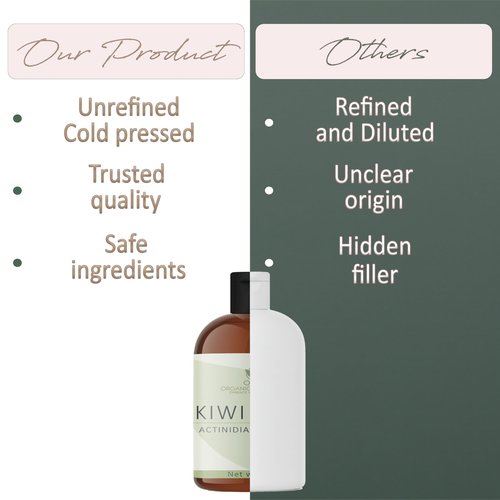 Kiwi Seed Oil - 8 oz - 100% Pure, All Natural, Cold Pressed, Unrefined, Premium Grade Carrier Oil Perfect for Hair, Skin, Scalp, Body Care Vegan Moisturizer, DIY, Cosmetics - Packaging May Vary