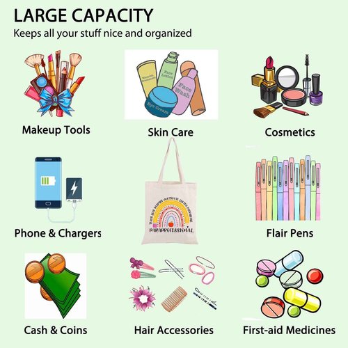 Paraprofessional Survival Kit Para Teacher Gift Paraprofessional Zipper Pouch Makeup Bag Paraeducator Appreciate Gift Teacher Aide Gift (Paraprofessional Tote)
