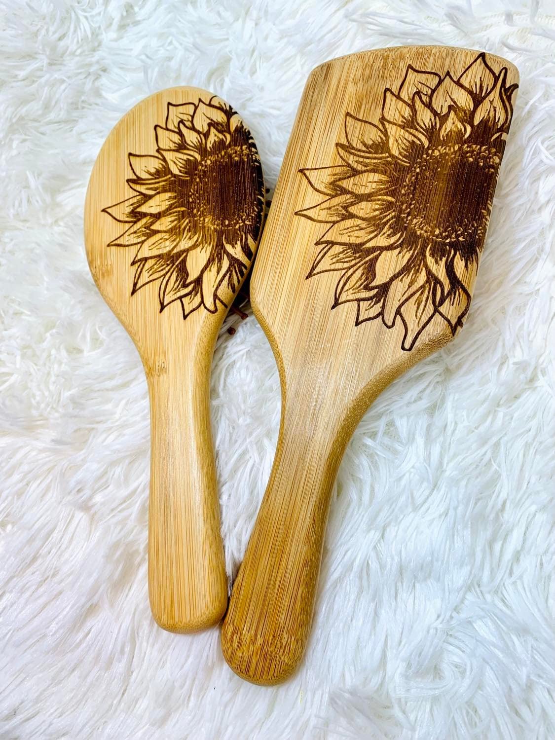 Sunflower Bamboo Hair Brush (Round)