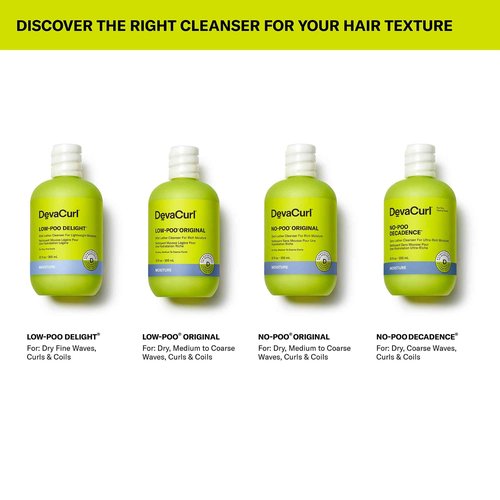 DevaCurl No-Poo Original Non-Lathering Cleanser for Rich Moisture, Fresh Rose, 12 fl. oz