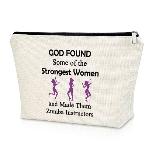 Sazuwu Zumba Makeup Bag Instructor Gifts Teacher Appreciation Cosmetic Bag Thank You Christmas Birthday Present Travel Pouch