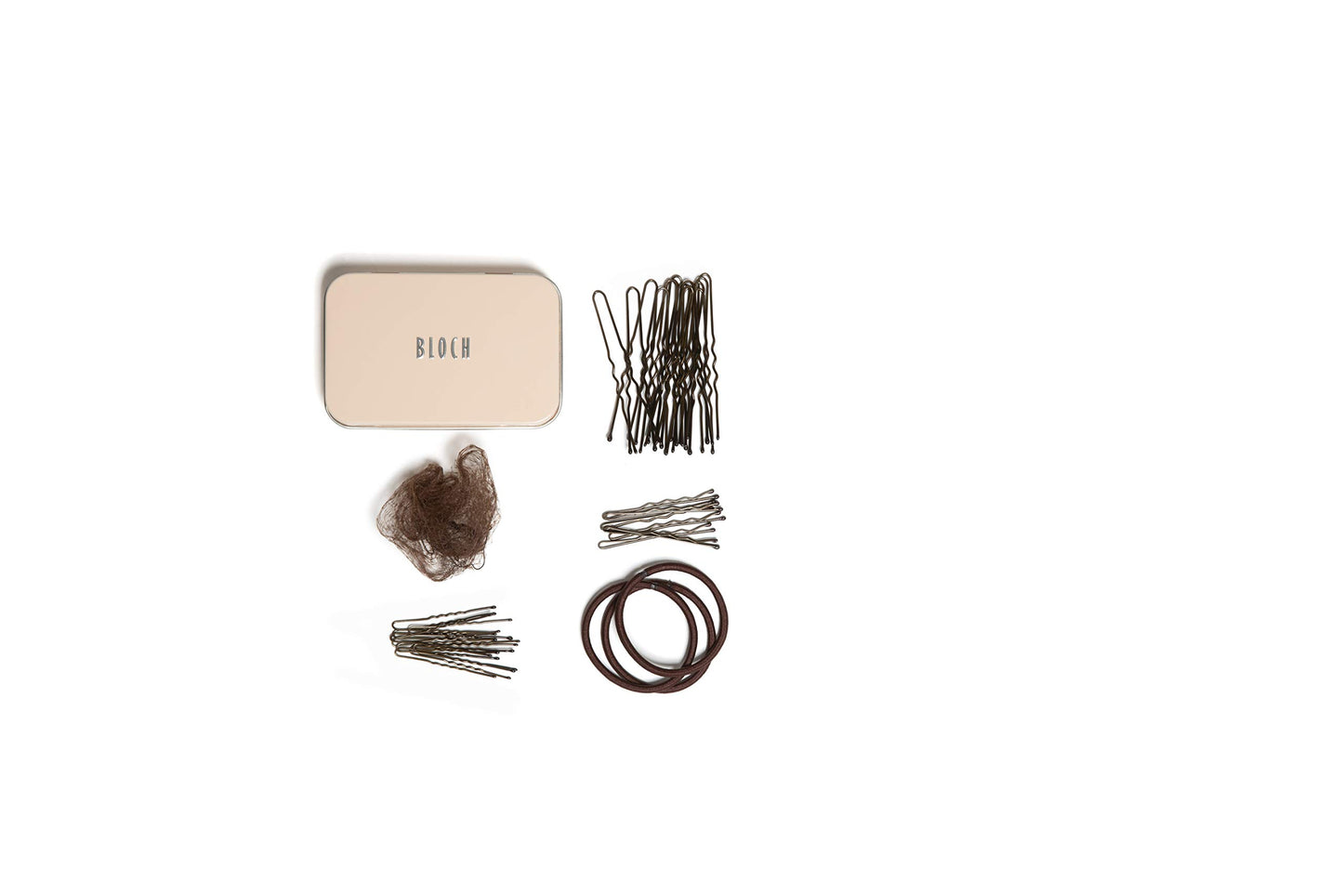 Bloch Unisex-Adult's Standard Hair Kit, Dark Brown, 1 Count (Pack of 1)