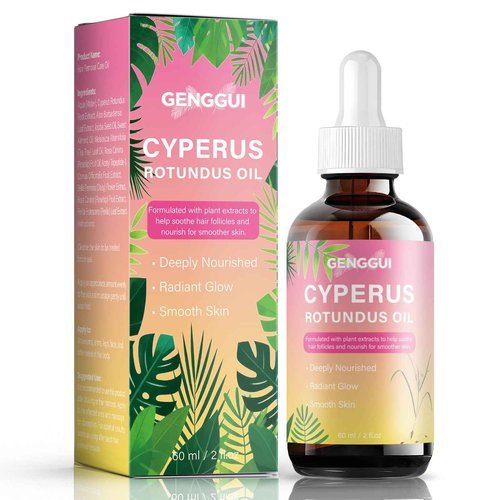 Cyperus Rotundus Oil for Hair Removal - Natural Hair Inhibitor Serum, Slows & Reduces Regrowth for Face & Body, Soothing Plant-Based Formula (1)