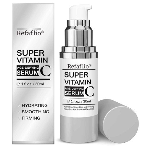 Super Vitamin C Serum for Women over 70, Wrinkle Cream for Face, Anti Aging Cream, Hydrates, Softens, Lifts and Firms Super Vitamin C Serum (30ml, Orange)