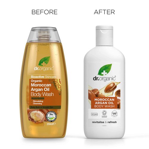 dr.organic argan body wash bagno doccia detergente corpo 250 ml by Dr. Organic