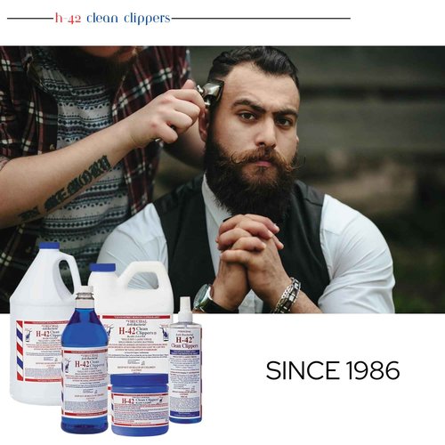 Skin Revolution H-42 Clipper Blade Cleaner – Waterless Clipper Cleaner for Barbers, Anti-Rust Formula for Clippers and Trimmers, Cleans and Cools Blades, 8oz Bottle (2 Pack)
