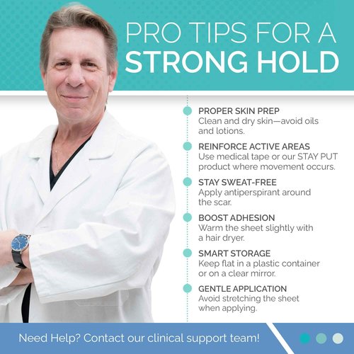 Clinically Proven Silicone Scar Sheets – Medical Grade Tape for Surgery, C-Section, Keloids & Tummy Tuck Scars
