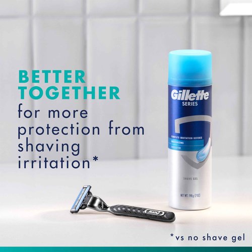 Gillette Mach3 Shaving Razor for Men, Razor Handle, 12 Blade Refills