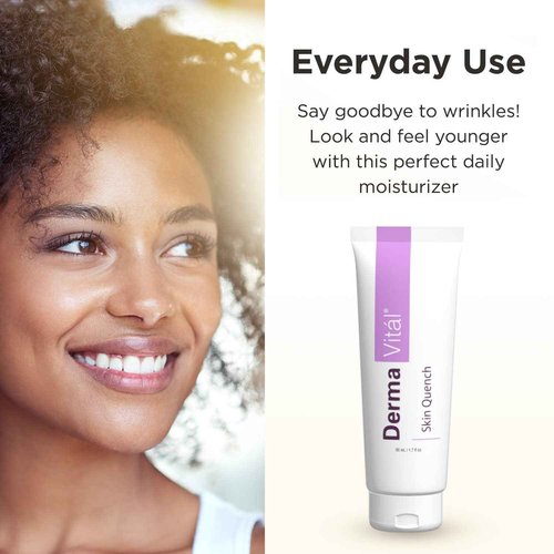 DermaVitál Skin Quench Facial Moisturizer for DermaWand - Face Moisturizer, Cream Combines Argireline, Sodium Hyaluronate and Aloe Vera - Reduce the Appearance of Wrinkles - 1oz