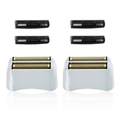 2 Pack Pro Shaver Replacement Foil and Cutters Compatible with andis 17150(TS-1)/17155/17200 Shaver ProFoil Lithium Replacement Golden