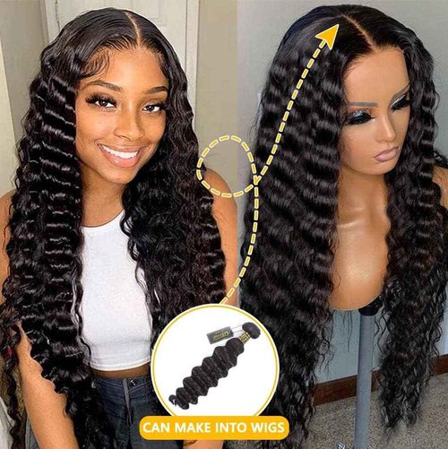 QTHAIR 16A Peruvian Virgin Hair Loose Wave 18 inch 100g 100% Unprocessed Loose Deep Wave Peruvian Human Hair Weave 1Bundle 100g Natural Color