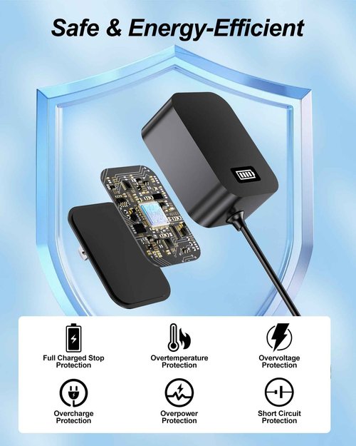 15V Charger Cord Compatible with Philips Norelco HQ8505 - Series 3000 5000 6000 7000 9000, Multigroom MG5750 MG7750 MG7770 - Auto Power Off & Charging Display 6Ft Charging Cable Power Cord (15V DC)