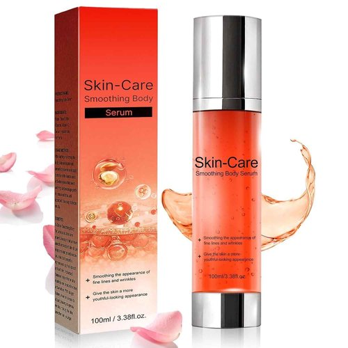 B Glossy Body Serum, Moisture-Rich Formula with Hyaluronic Acid, Glycerin & Vitamin E for Soft, Supple Skin, 3.38 Fl OZ G
