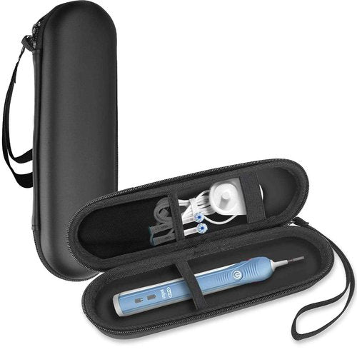 ProCase Travel Case for Oral-B/Oral-B Pro Smartseries/IO Serie Sonicare Protective Clean Electric Toothbrush, Hard EVA Case Cover Storage Bag Holder with Mesh Pocket for Accessories -Black
