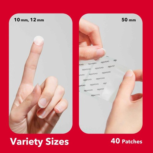 AVARELLE Pimple Patches Double Variety Duo Hydrocolloid Acne Patches, for Blemishes and Zit with Tea Tree Oil, Calendula Oil and Cica Oil for Face, Vegan, Cruelty Free (80 Count + Variety)