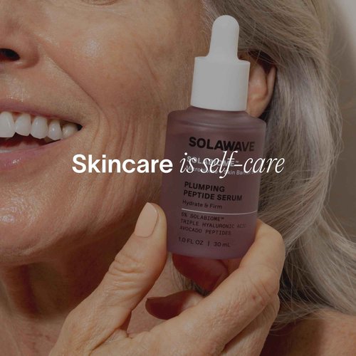 Solawave Plumping Peptide Lifting Serum with Triple Hyaluronic Acid, Probiotics, Avocado Vegan Peptides for Collagen and Radiant Complexion - Anti-Aging Preventative for All Skin Types (1 FL OZ)