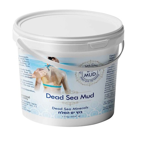 Dr. Mud's Dead Sea Mud Body Mask – Black Clay Body Treatment with Natural Dead Sea Minerals | Deep Cleansing Skin & Beauty Dead Sea Mask – Skin Care Detox Product for Men & Women (1500 gr)