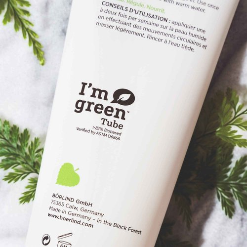 ANNEMARIE BÖRLIND - BODY CARE Shower Scrub, smoothing, regulating & nourishing skin care, with organic bamboo extract & Aloe Vera, vegan, 6.76 Fl. Oz.