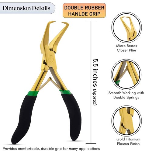 Self Tanner Hair Tools Pro Hair Extension Tools Kit, Hair Extensions Remover Pliers Set, Micro Beads Hair Pulling Hook