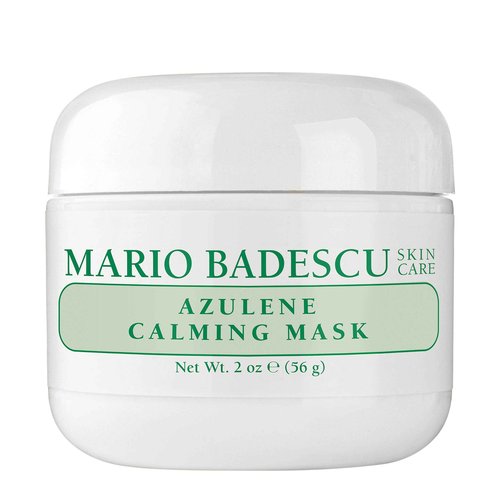 Mario Badescu Azulene Calming Mask, Clay Mask Face Care Ideal for All Skin Types, Pore Minimizer with Olive Leaf Extract, Vitamin E and Kaolin Clay, 2 Oz