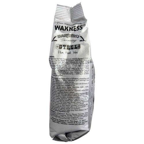 Waxness Wax Necessities Barbero Grooming Hard Wax Steel for Men 1.1 Pounds (Pack of 2)