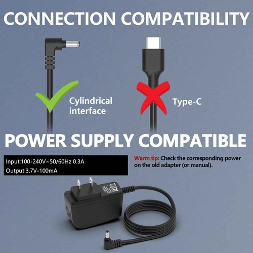Hafiuege Charger Compatible with Wahl Clipper Trimmer 9818 9888L 9818L 9876L, 9876 9880L 9865 9860 9854-600 9867-300 79600-2101 9860-700 9818-6171 9766 9810 S004mu0400090 Replacement Power Cord