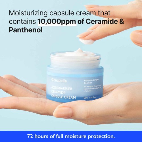 Revitalize & Nourish: Aquabarrier Ceramide Capsule Cream - Intensive Hydration & Skin Barrier Repair | 72-Hour Moisture Lock, Dermatologist Tested, 1.69 fl Oz
