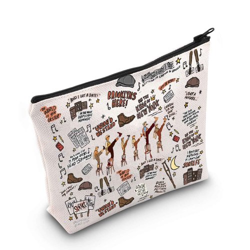 POFULL Musical Theatre Inspired Gift Newsboy Theatre Cosmetic Bag Musical Lover Gift