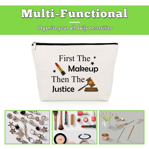 Future Lawyer Gift Makeup Bag Attorneys Gifts Lawyer Gifts for Women Law Student Gifts Attorney Birthday Gifts Law School Graduation Gifts Cosmetic Bag Paralegal Gifts Prosecutor Gifts