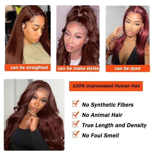 5x5 Chocolate Brown Body Wave Closure Free Part Pre Plucked With Baby Hair Brazilian Virgin Remy Human Hair Color #4 Closure 12 Inch