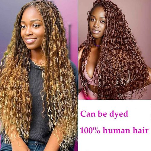 Human Braiding Hair for Boho Braids 20inch Water Wave Bulk Human Hair Extensions for Braiding No Weft Brazilian Virgin Curly Deep Wave Loose Deep Wave Bulk Wet and Wavy 1 Bundle 100g Natural Black