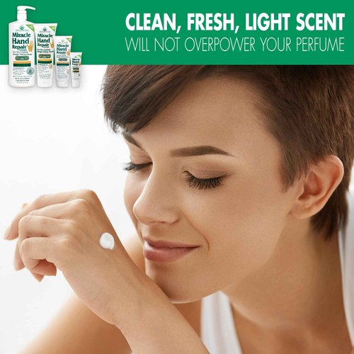 Miracle Hand Repair Cream for Dry Cracked Hands 8 oz Best Healing Hand Cream with 60% Aloe Vera - Non-Greasy Moisturizer for Working Hands - Fast Absorbing Lotion for Extremely Dry Skin (2-Pack)