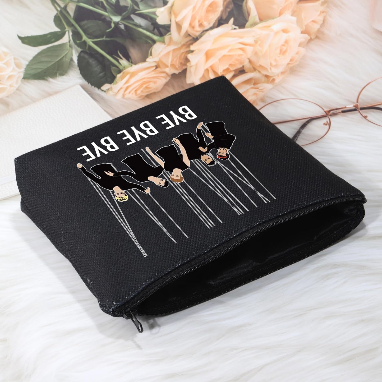 POFULL Music Band Gift for Best Friend Boy Band Gift Concert Gift for Fan Music Lover Gift (Black BYE Bag)