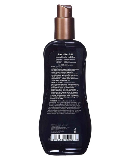 Australian Gold Intensifier Bronzing Dry Oil Spray 8 Ounce (Pack of 2)