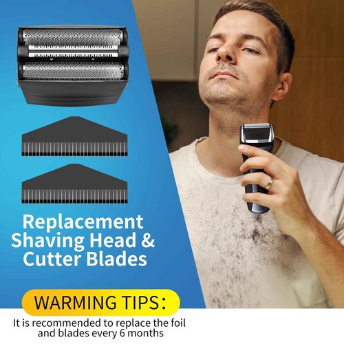 Shaver Replacement Foil Compatible with Remington TITANIUM-X Flex & Pivot Foil and Cutter F5800 & F7800,Shaver heads Fit for Remington F4900,F5800,F7800 (2 Pack)