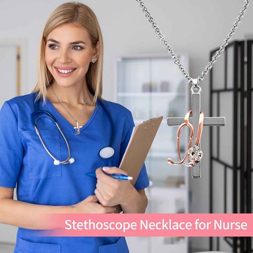 Nurse Gifts for Women,Nurse Accessories for Work with Makeup Bag,Necklace,Socks,Stickers,Nurses Graduation Gift In Bulk with Zipper Bag Cosmetic Bag