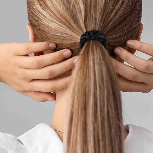 96 Pieces Satin Scrunchies Hair Tie Bulk Silk Elastic Ponytail Holders Ropes Comfortable Hair Bands Accessories for Girls Women Teens Birthday Gift(Colorful) (Pack of 2)