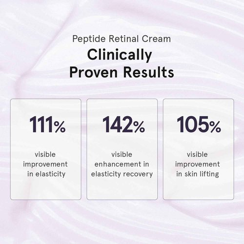 ONE THING Peptide Retinal Cream, Vitamin A, Faster Acting than Retinol, Retinaldehyde Anti Aging Face Cream, Smooths Wrinkles, Refines Pores and Improves Elasticity, Korean Skincare 1.85 fl.oz, 55ml
