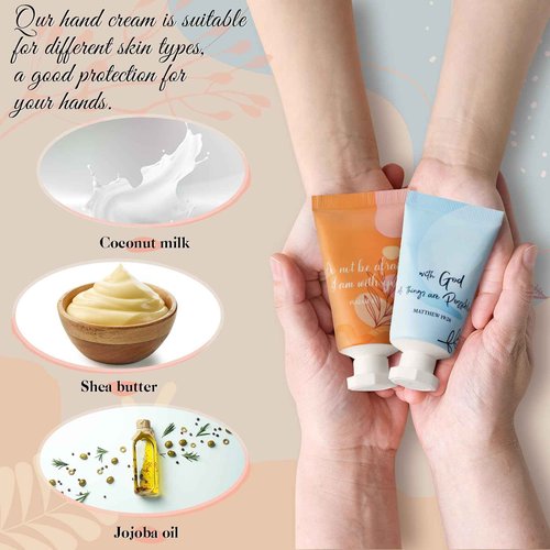 72 Pcs Christian Hand Lotion Bulk Gifts for Women Bible Verse Mini Travel Hand Cream Religious Thanksgiving Christmas Gift for Church Members Prayers Teachers Coworkers Homeless
