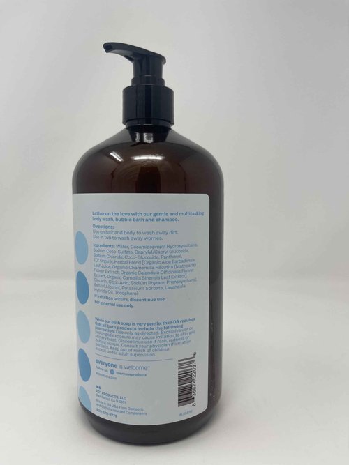 Everyone, Soap 3 in 1 Unscented, 32 Ounce