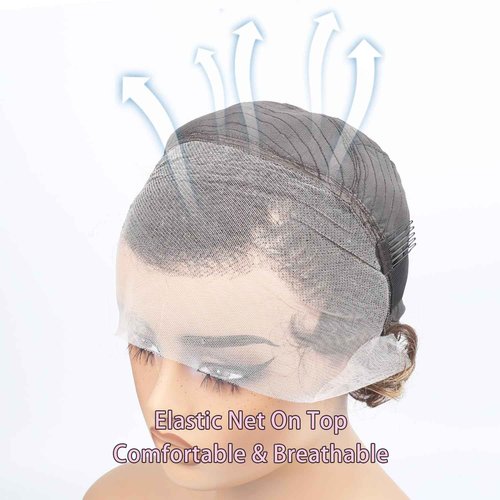 Unipearl Highlight Blonde Bob Wig Human Hair 13x4 Deep Wave Lace Front Wigs Human Hair 180% Density Short Bob Wig Pre-Plucked with Baby Hair Glueless Water Wave Curly Wigs for Black Women