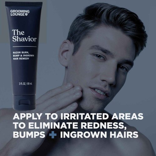 Grooming Lounge the Shavior Post Shave Remedy - Calms Inflammation and Irritation - Prevents and Eliminates Ingrown Hair - Effective Spot Treatment - No Paraben and Sulfate - Cruelty Free - 3 oz