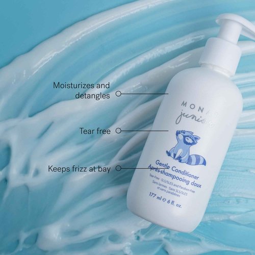 MONAT Junior Gentle Conditioner - A safe and gentle Anti Frizz Hair Conditioner for children that rinses out quickly. All Natural Tear-free, Sulfate & Paraben-free - Net Wt. 177 ml e / 6 fl. Oz.