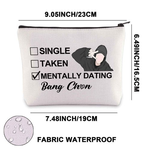 JNIAP Korean Group Stay Makeup Bag Korean Group Stay Gift Single Taken Mentally Dating With Bang C Stay Merchandise (With Bang mb)