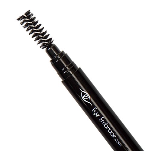 Eye Embrace Light and Medium Gray Eyebrow Pencils 4-Pack Bundle – Waterproof, Double-Ended Automatic Angled Tip & Spoolie Brush, Cruelty-Free