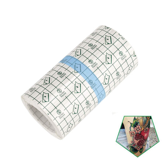 Tattoo Aftercare Bandage Roll 6"x 10 Yard - Waterproof Transparent Film For Tattoo Initial Healing And Skin Repair Adhesive Tattoo Supply Wrap