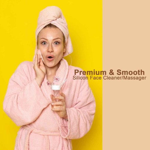 KUBBA- Bath Silicon Scrubber Kit Including Scalp, Body, Back, and Face Massager/Scrubber- Gentle Skin Exfoliating- Extra Hygienic, Easy to Clean, Long Lasting (Pink)