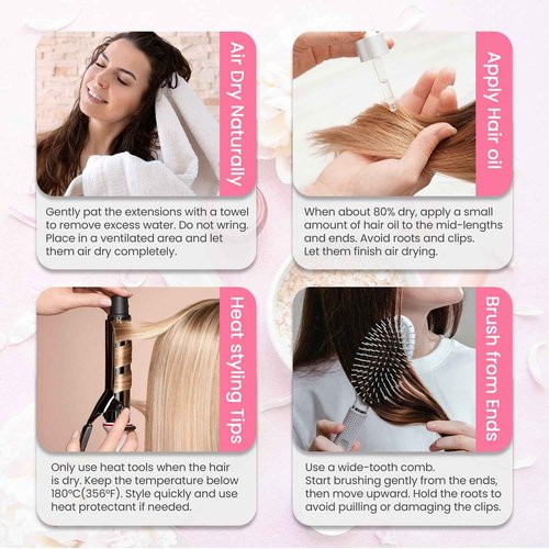 Aison Clip In Extensions Real Human Hair Balayage 70G Medium Brown to Blonde 100% Remy Human Hair Straight for Women 7pcs 16clips (15 Inch #4P613)